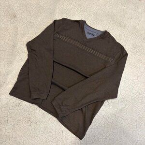 Mocha Brown Van Heusen Long Sleeve Knit